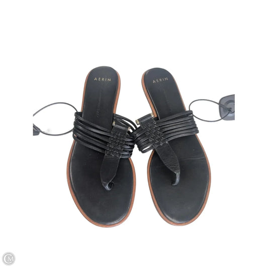 Sandals Flip Flops By Clothes Mentor In Black, Size: 6.5