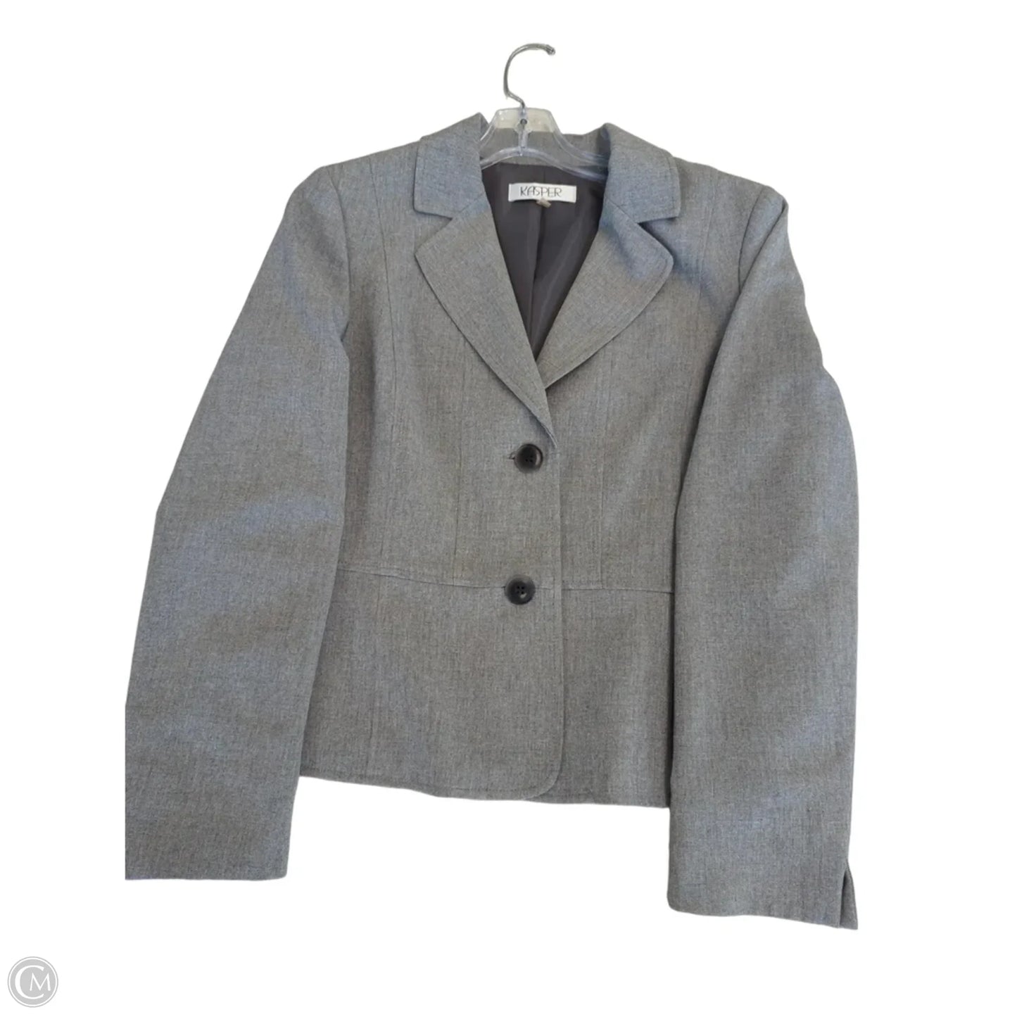 Pants Suit 2pc By Kasper In Grey, Size: 12