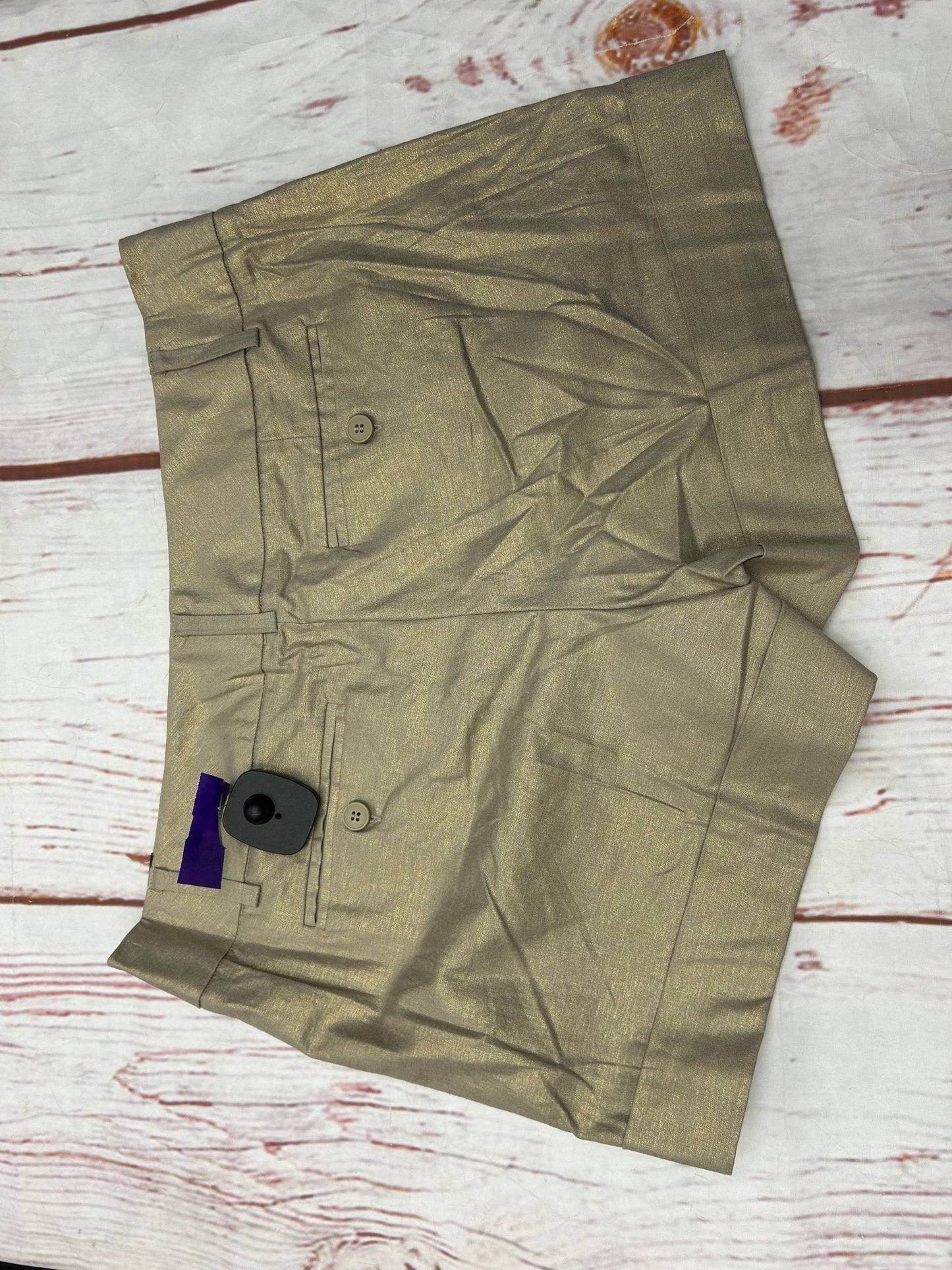 Shorts By New York And Co In Gold, Size: 8