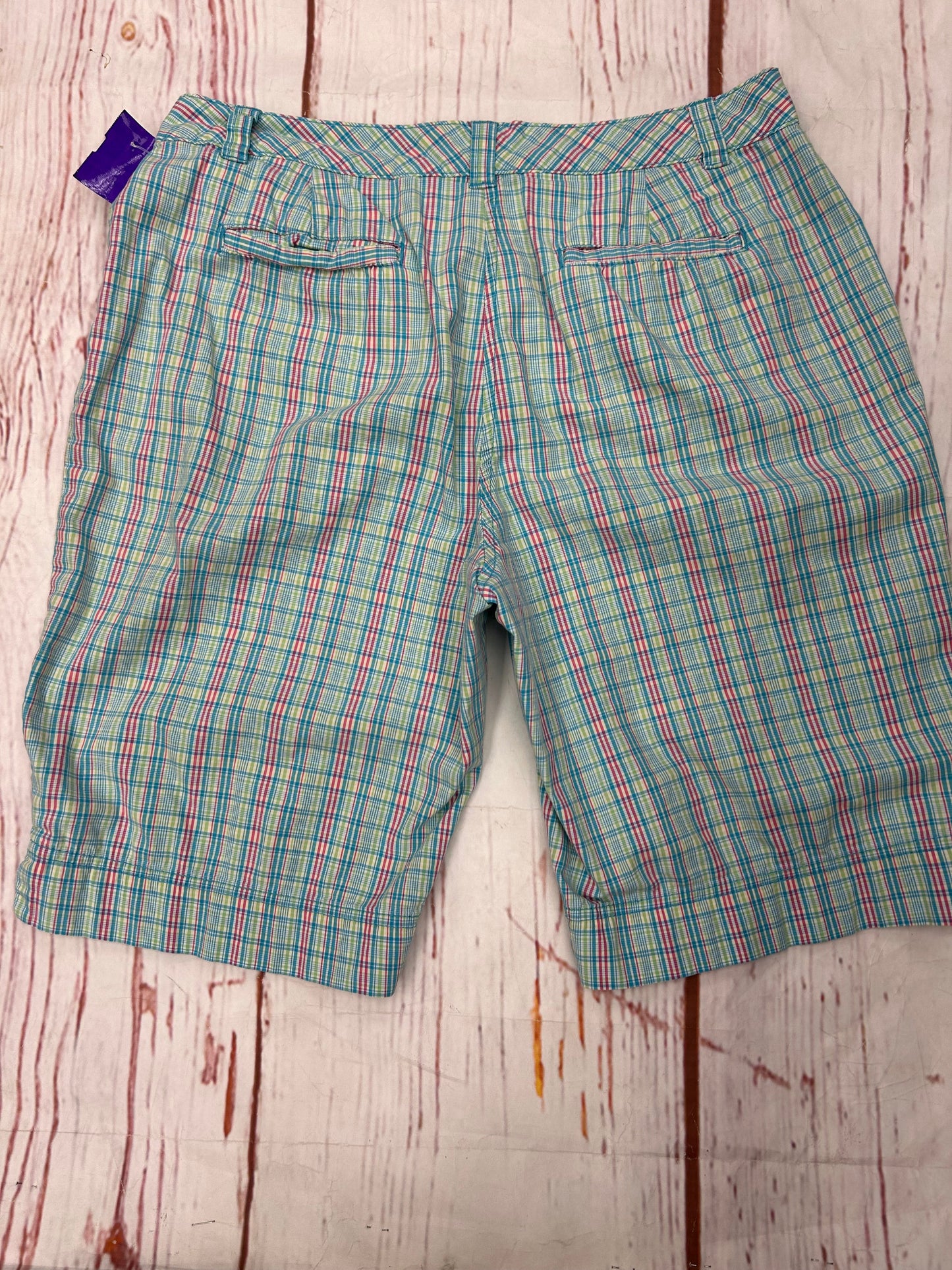 Shorts By Kim Rogers In Plaid, Size: 10petite