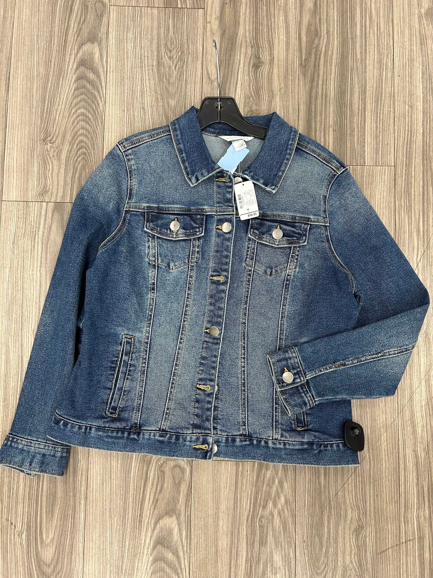 Jacket Denim By Christopher And Banks In Blue, Size: M