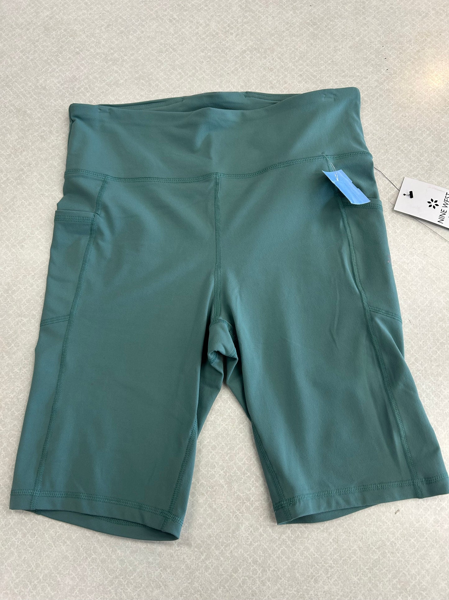 Athletic Shorts By Nine West In Teal, Size: L