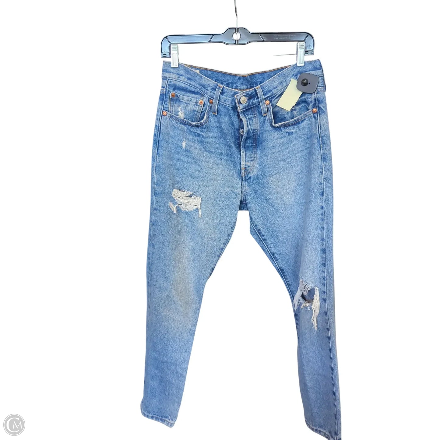 Jeans Straight By Levis In Blue Denim, Size: 6