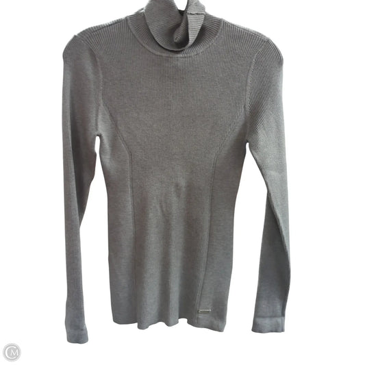 Top Long Sleeve By White House Black Market In Grey, Size: M