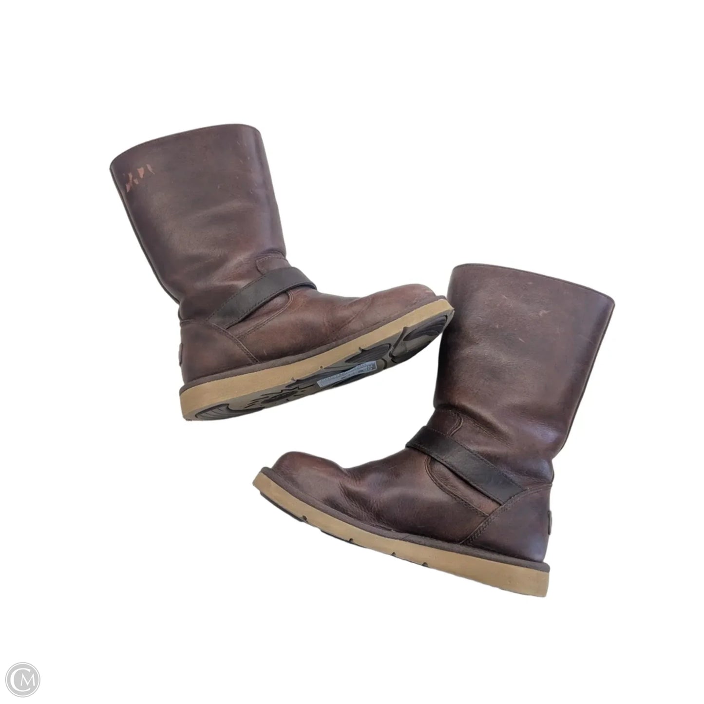 Boots Designer By Ugg In Brown, Size: 6