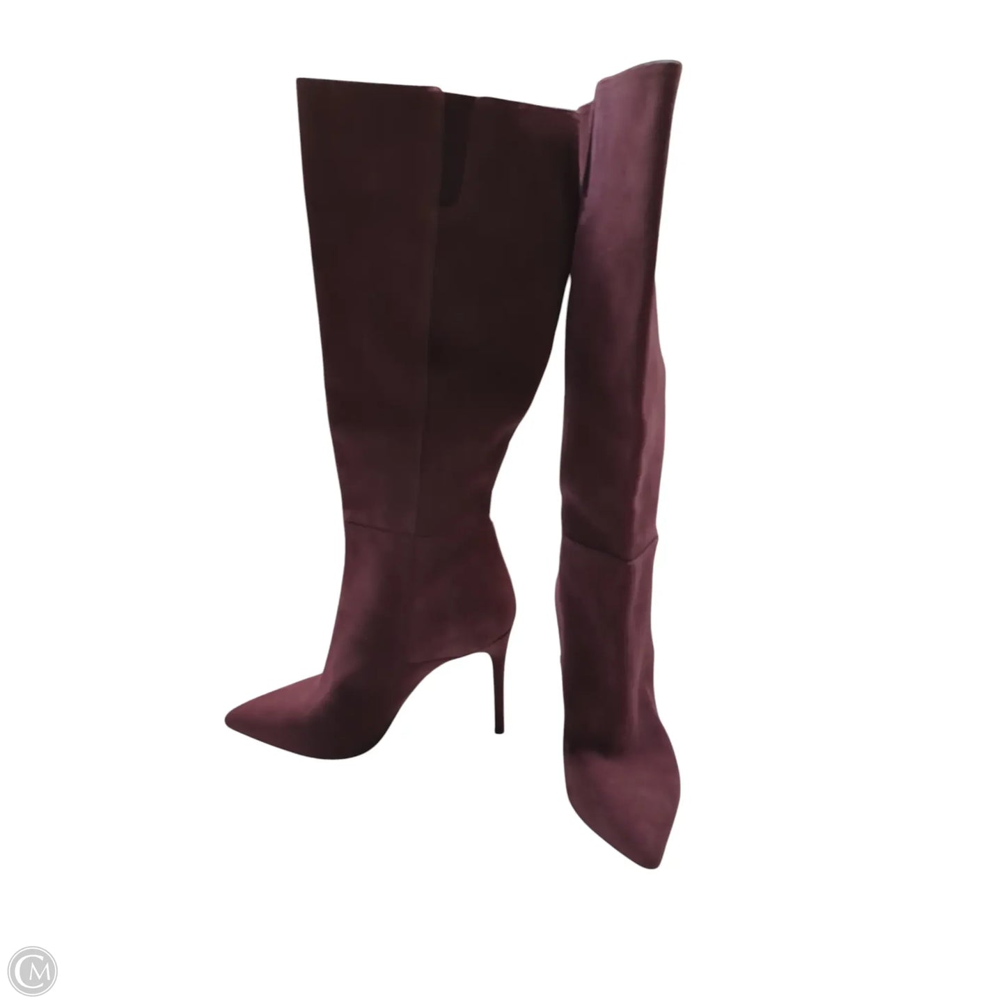Boots Knee Heels By Michael By Michael Kors In Maroon, Size: 8