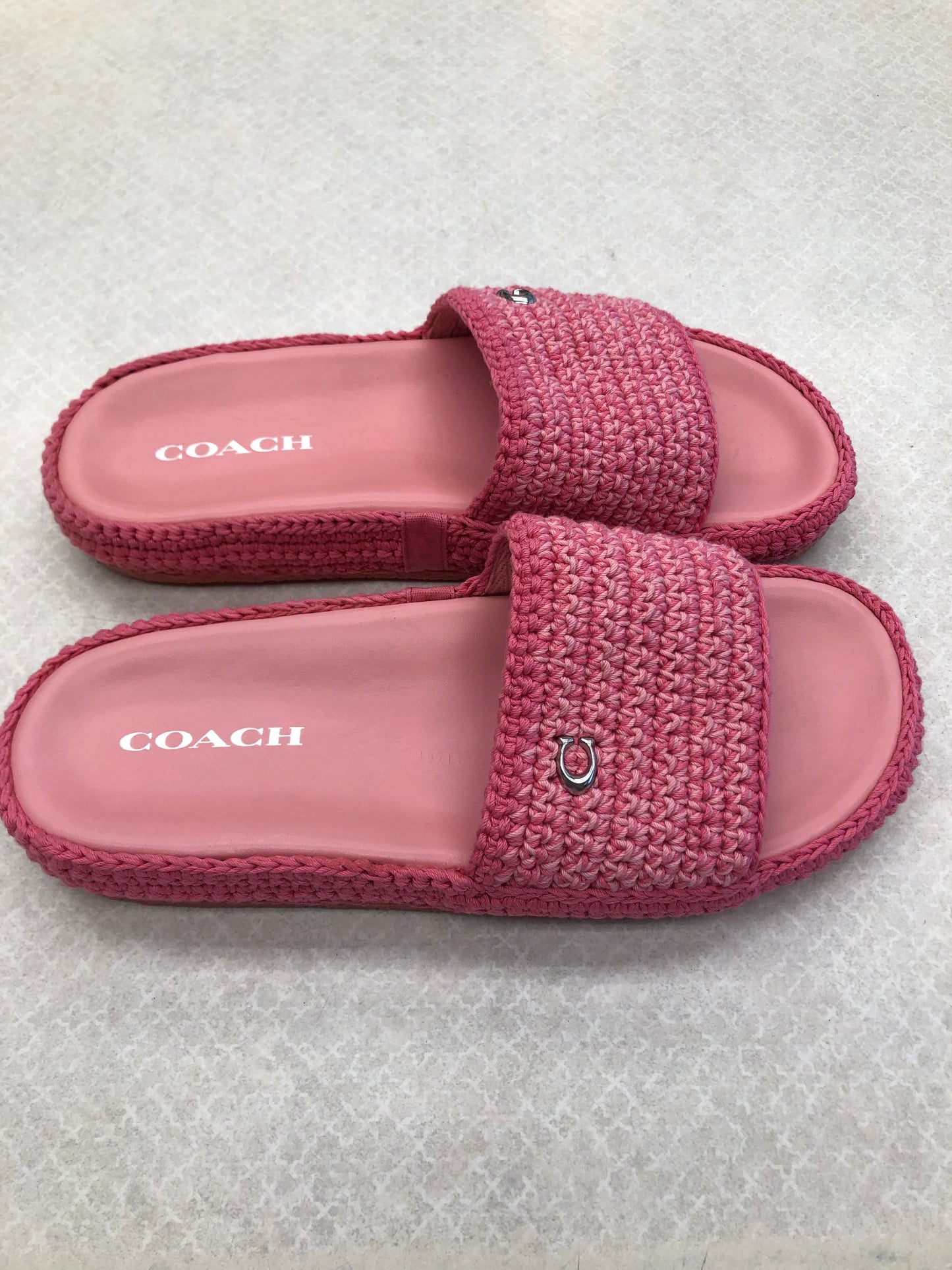 Shoes Designer By Coach In Pink, Size: 10