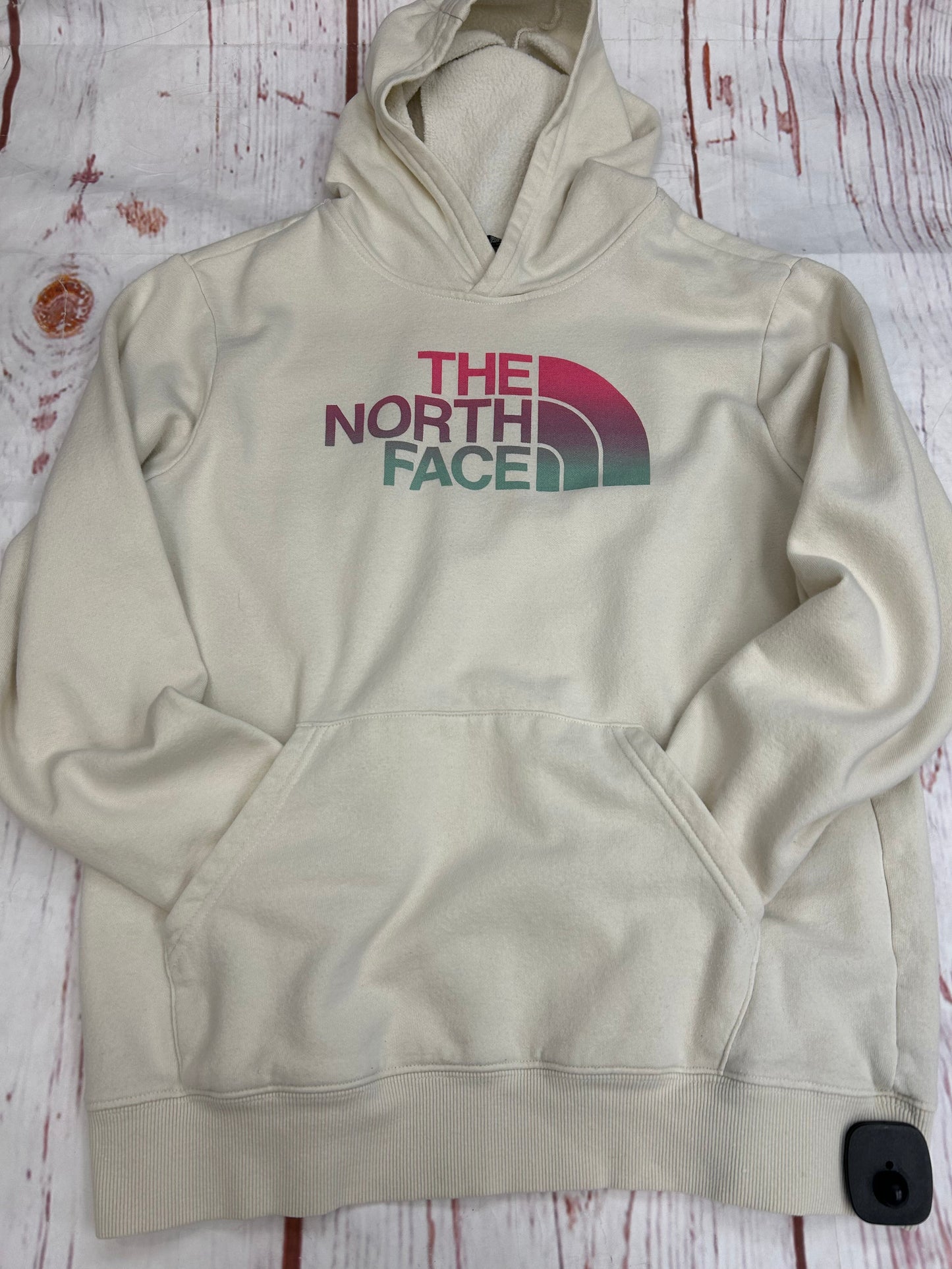 Sweatshirt Hoodie By North Face In Cream, Size: Xl