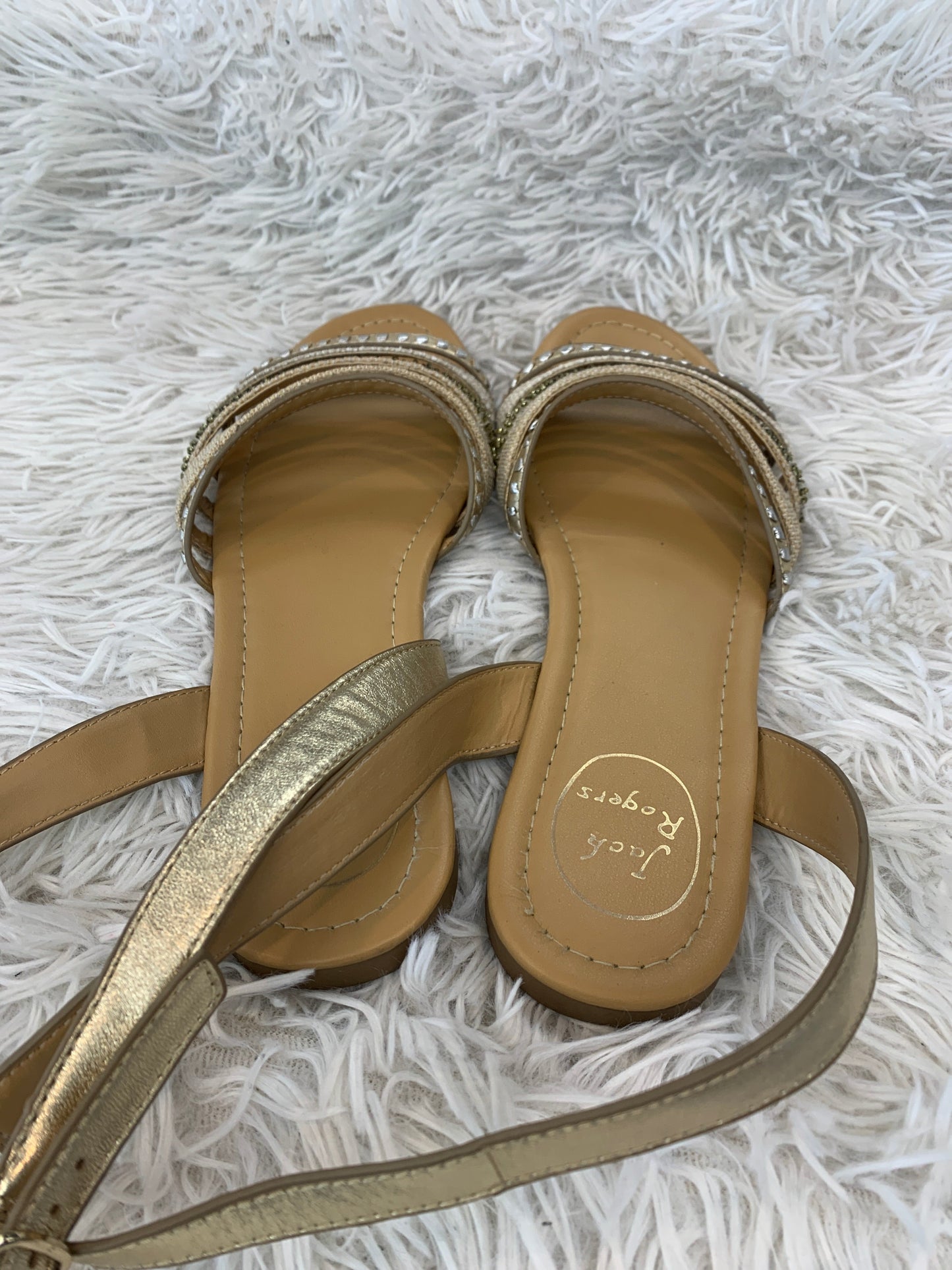 Tan Sandals Flats Jack Rogers, Size 9