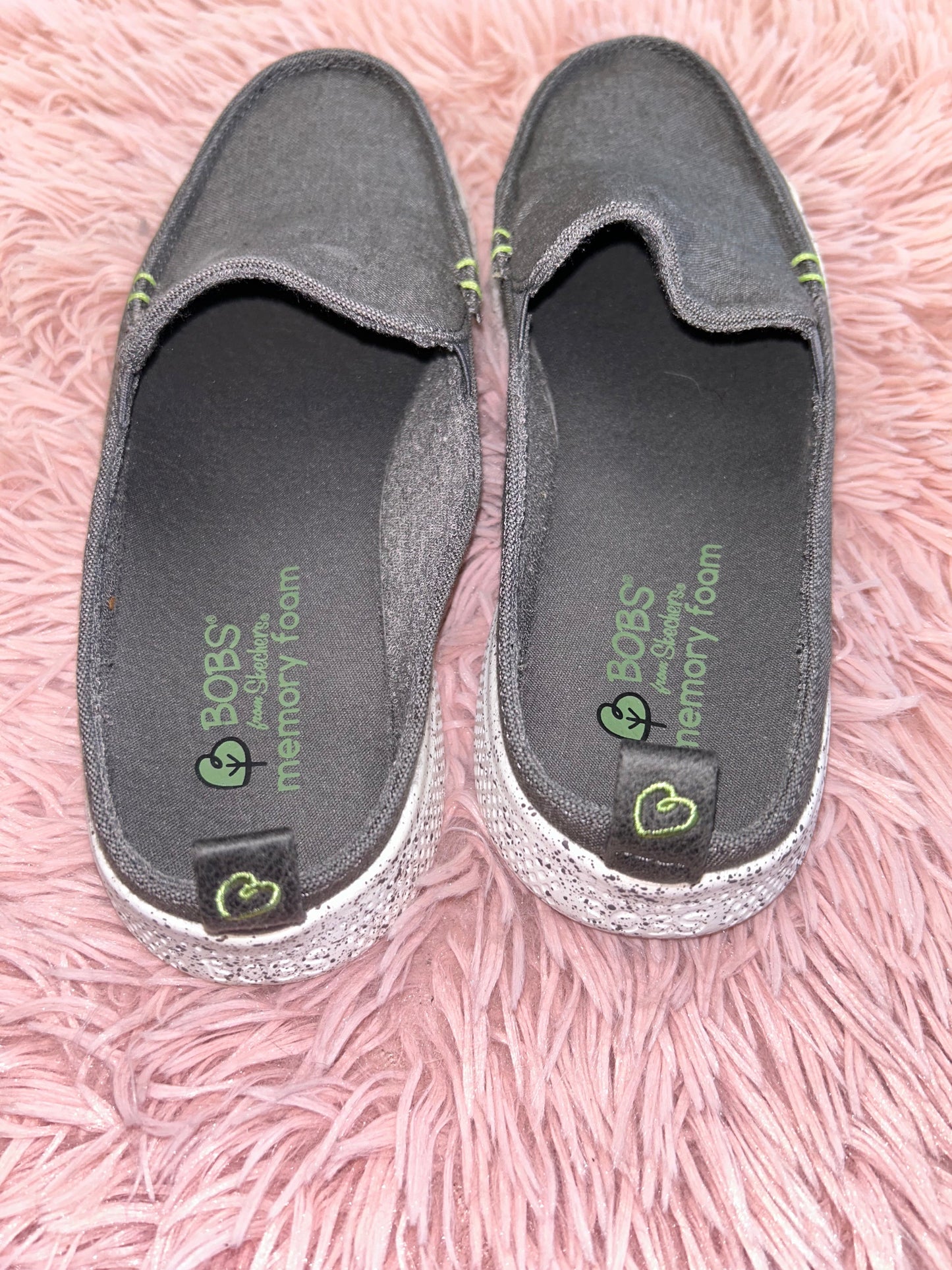 Grey Shoes Flats Mule & Slide Bobs, Size 7.5