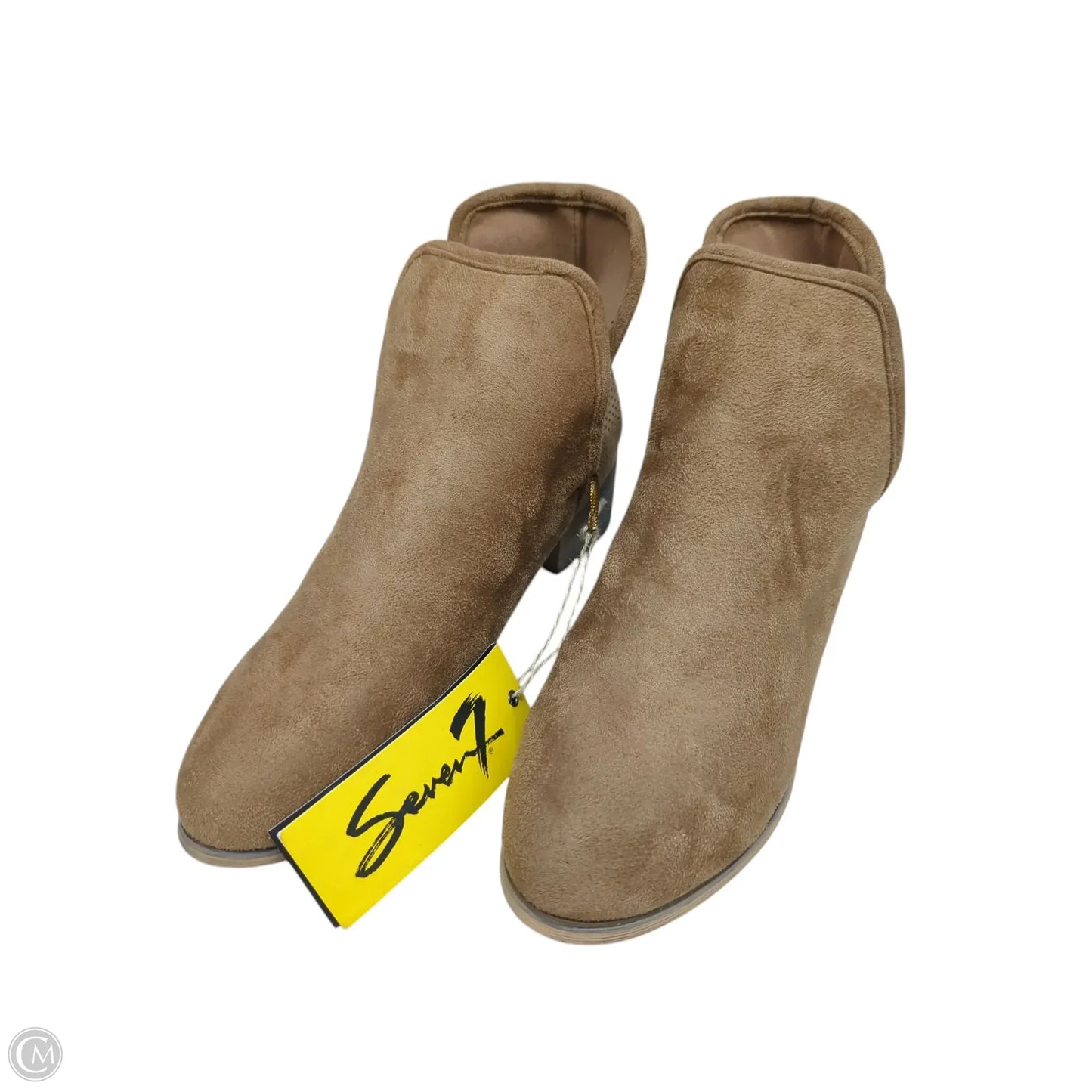 Boots Ankle Flats By Seven 7 In Brown, Size: 9