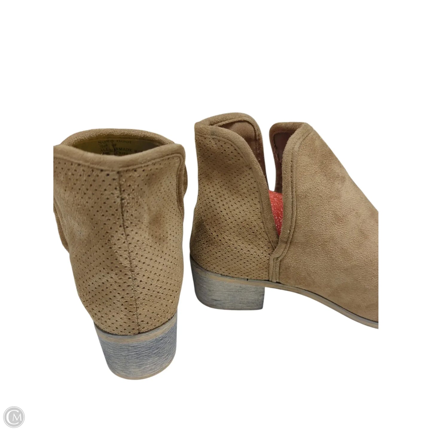 Boots Ankle Flats By Seven 7 In Brown, Size: 9