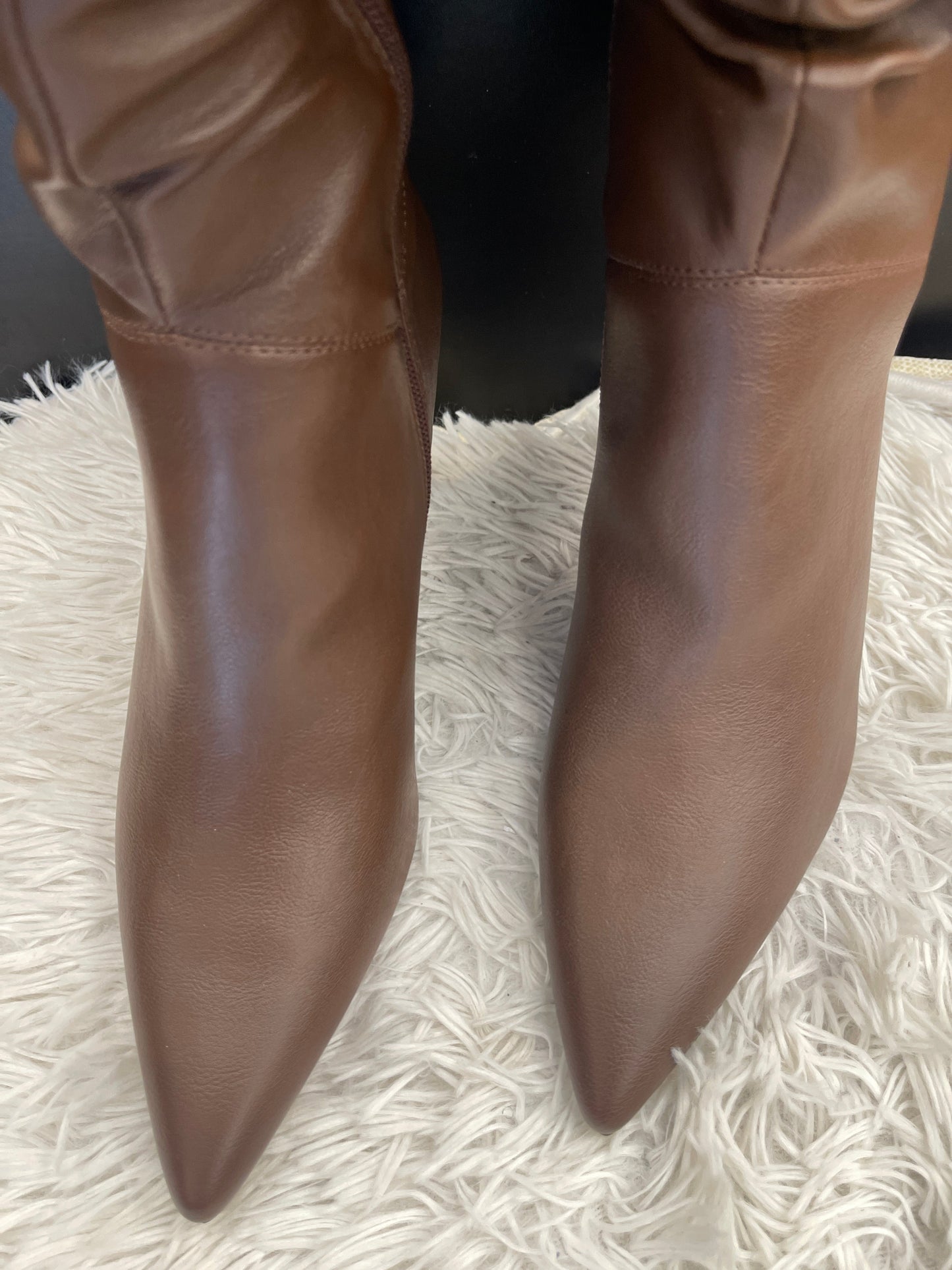 Boots Over-the-knee Heels By Shoedazzle In Brown, Size: 9.5