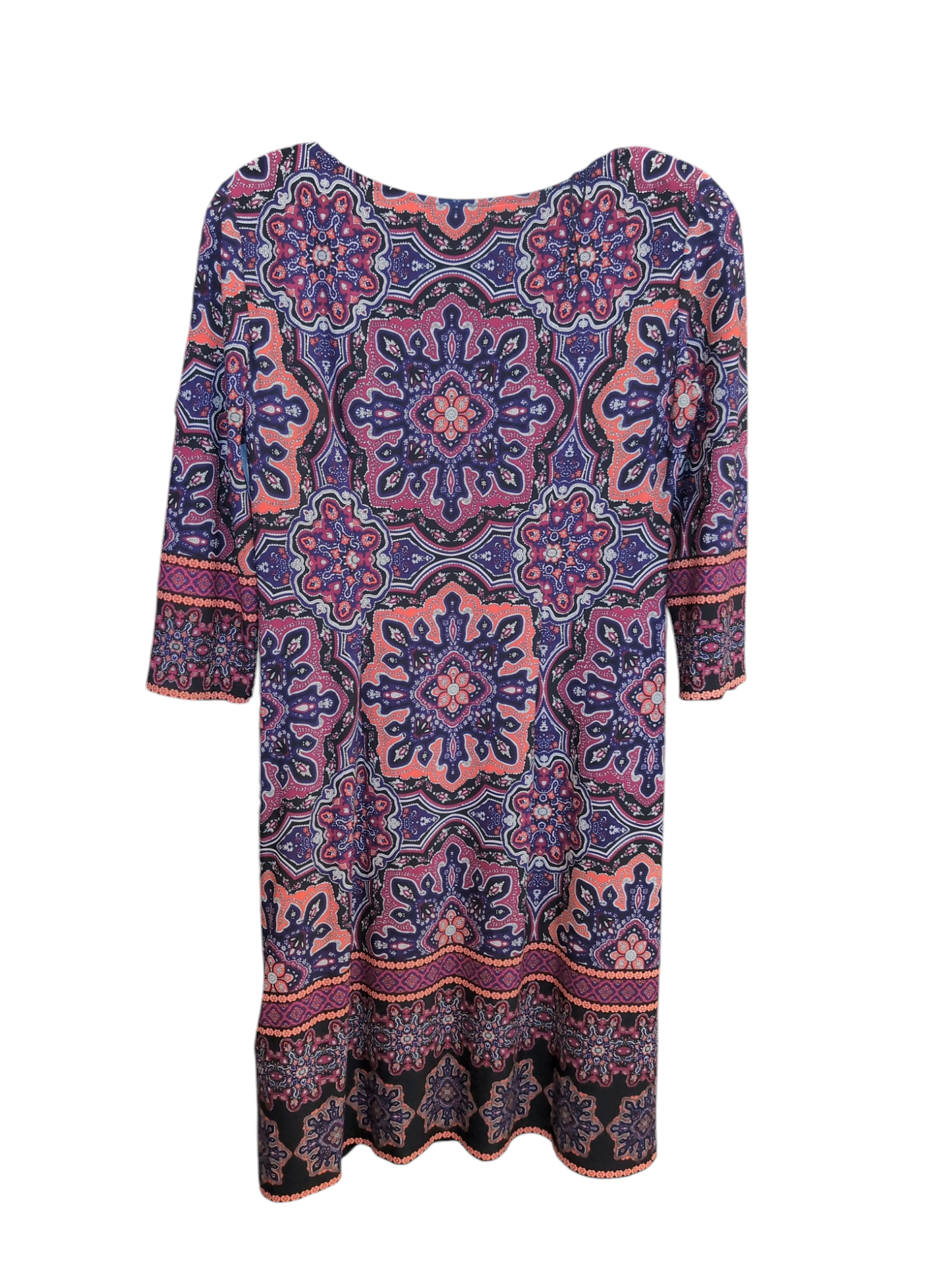 Dress Casual Midi By Clothes Mentor In Purple & Red, Size: 4p