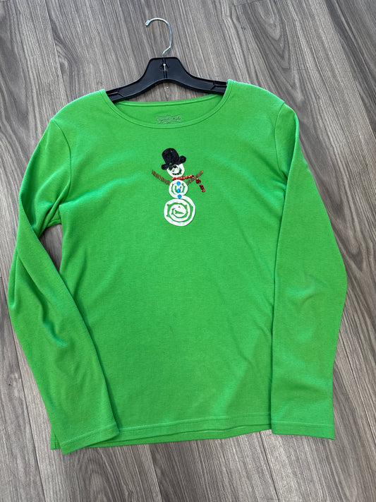 Top Long Sleeve By Clothes Mentor In Green, Size: M