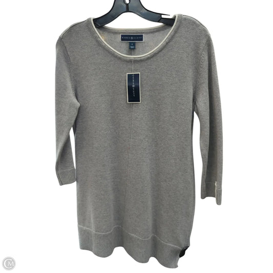 Sweater By Karen Scott In Grey, Size: S