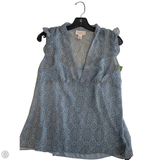 Top Short Sleeve By Loft In Blue, Size: Xs