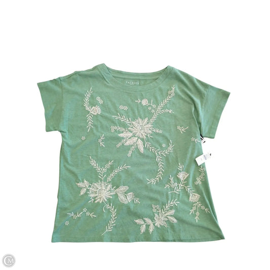 Top Short Sleeve By Talbots In Green, Size: Mp