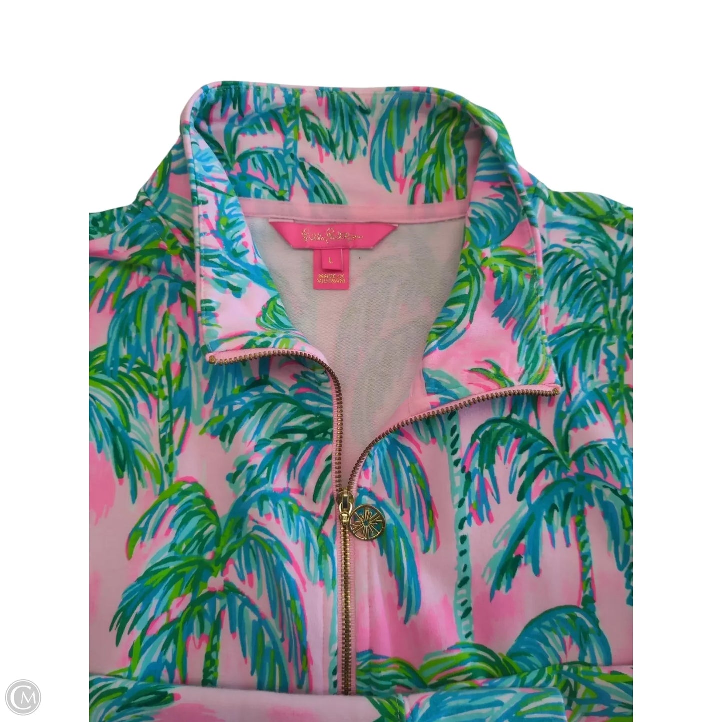 Jacket Designer By Lilly Pulitzer In Tropical Print, Size: L