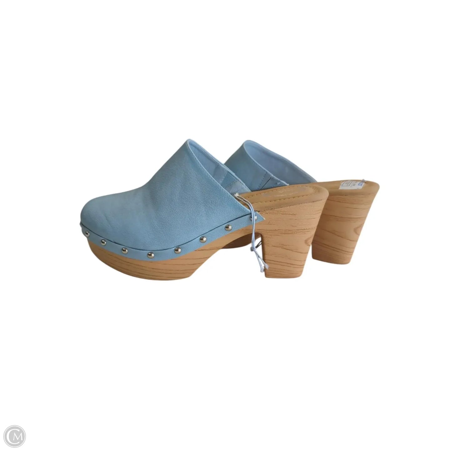 Shoes Heels Wedge By Clothes Mentor In Blue & Brown, Size: 11