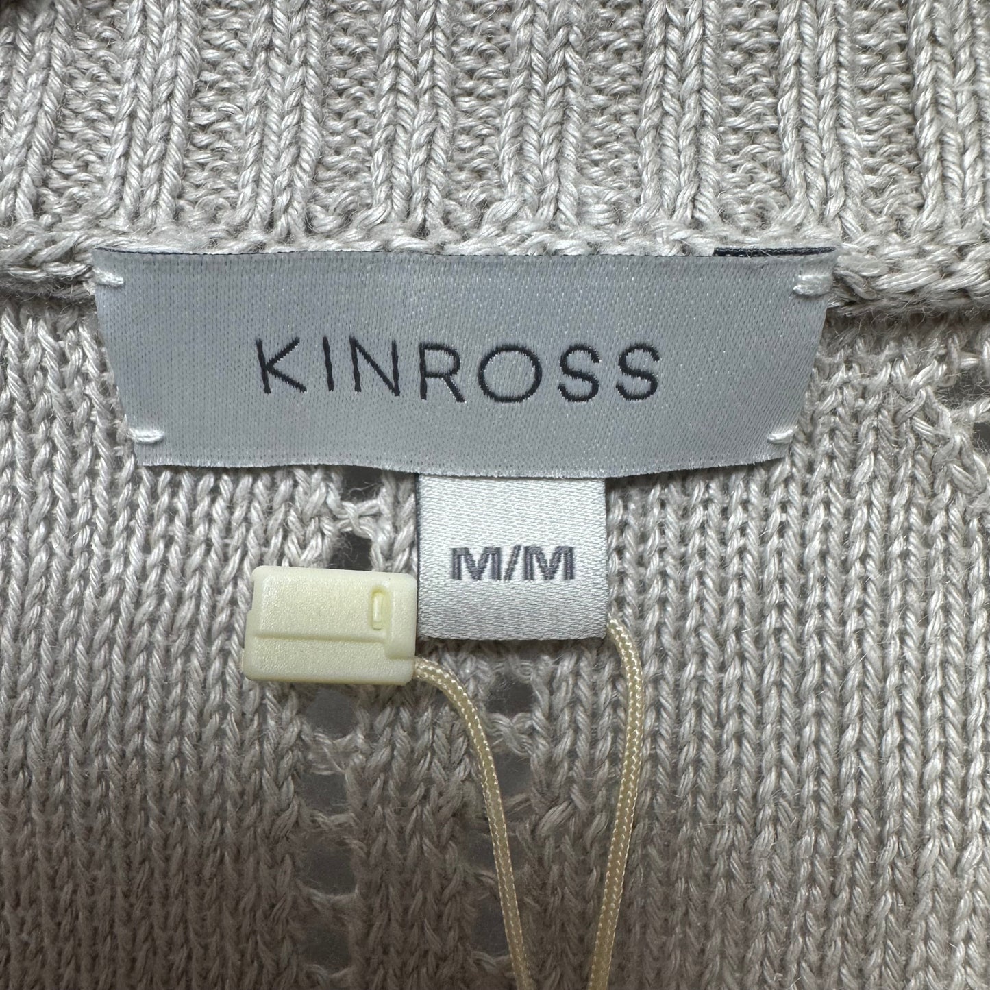 Linen Sweater By Kinross In Flax, Size: M