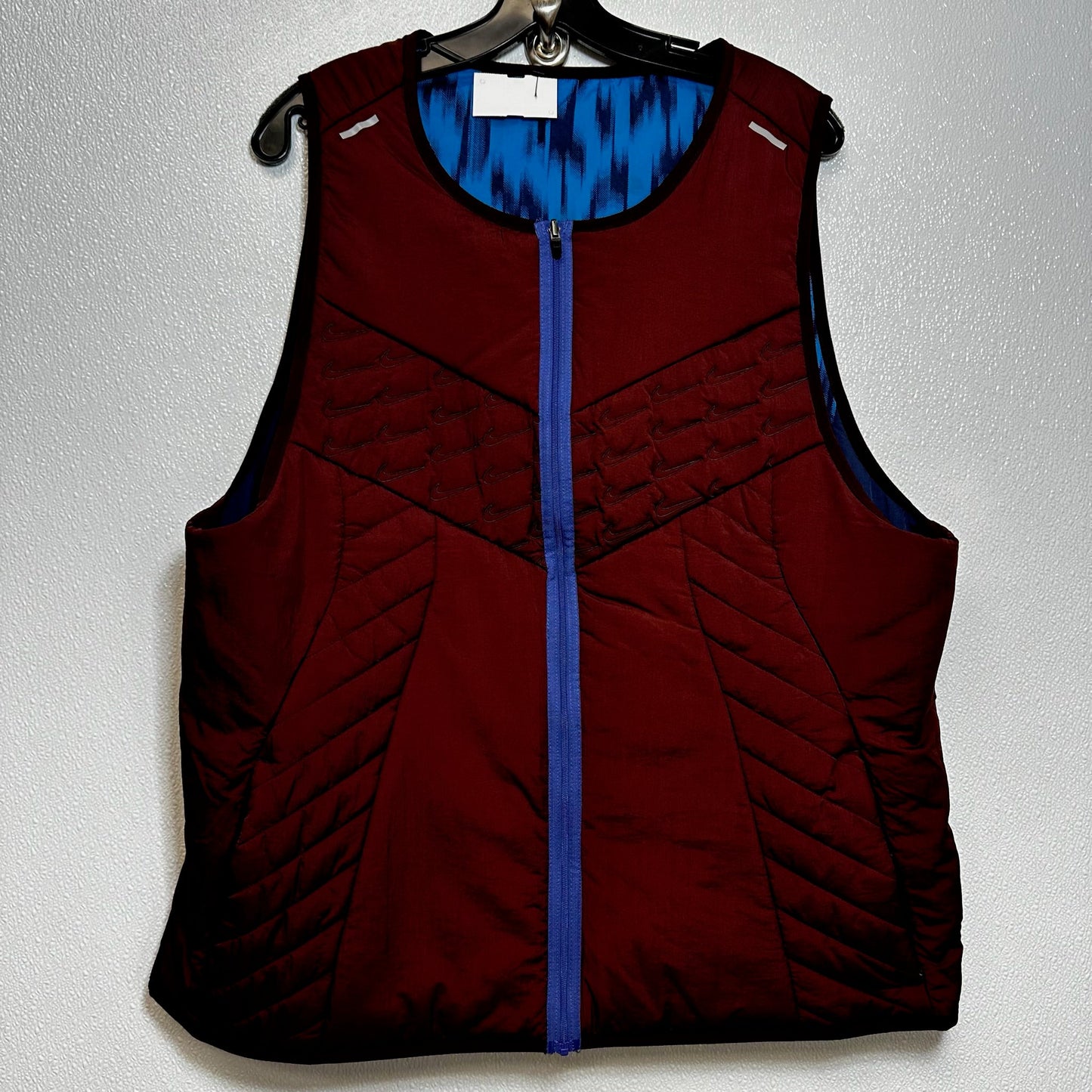 Rust reversible Vest Puffer & Quilted Nike Apparel, Size Xl