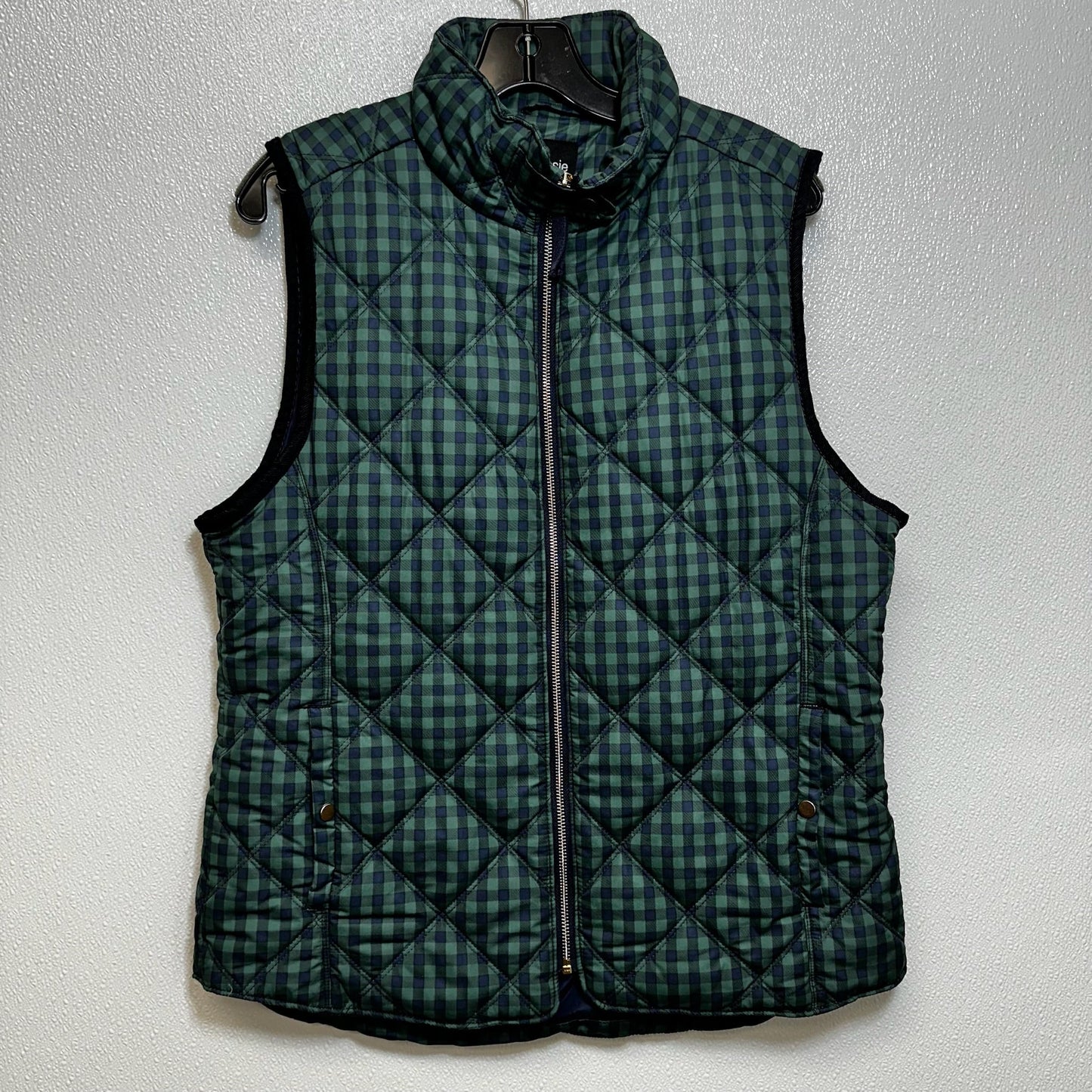 Gingham Vest Puffer & Quilted Kensie, Size L