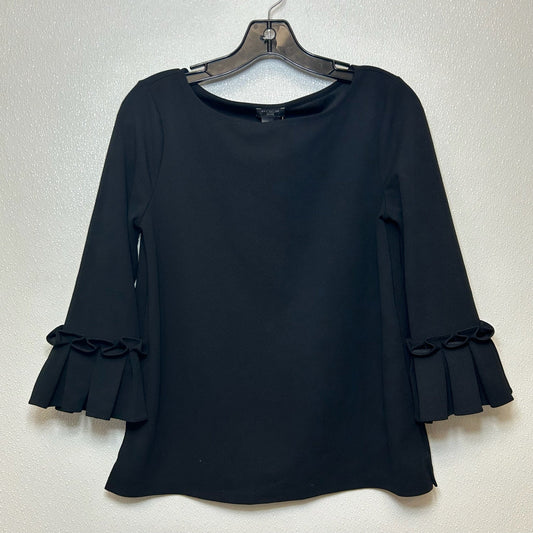 Black Top Long Sleeve Ann Taylor O, Size S