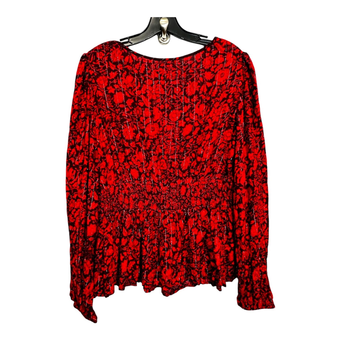 Top Long Sleeve By Knox Rose In Red, Size: Xl