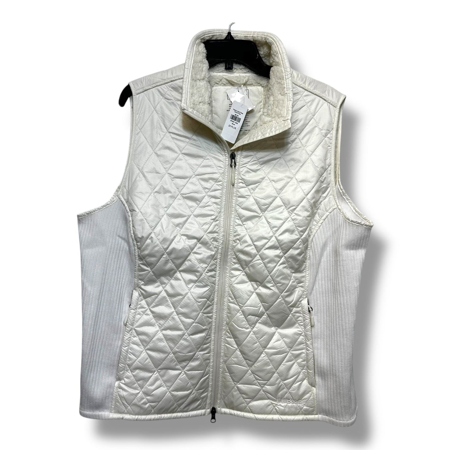 Vest Puffer & Quilted By Ll Bean In Cream, Size: 2x