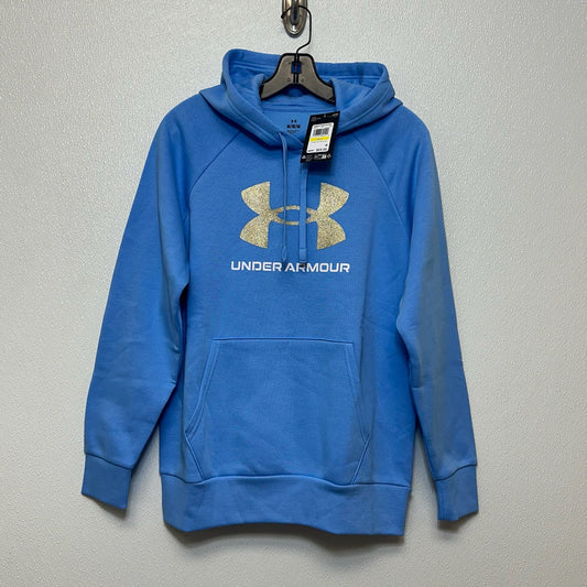 Sweatshirt Hoodie By Under Armour In Baby Blue, Size: M