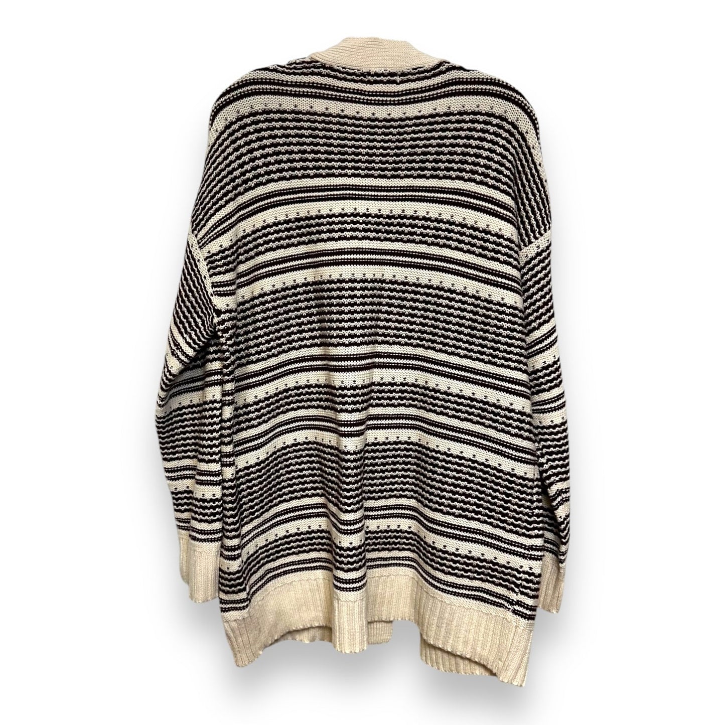 Cardigan By Clothes Mentor In Striped Pattern, Size: L