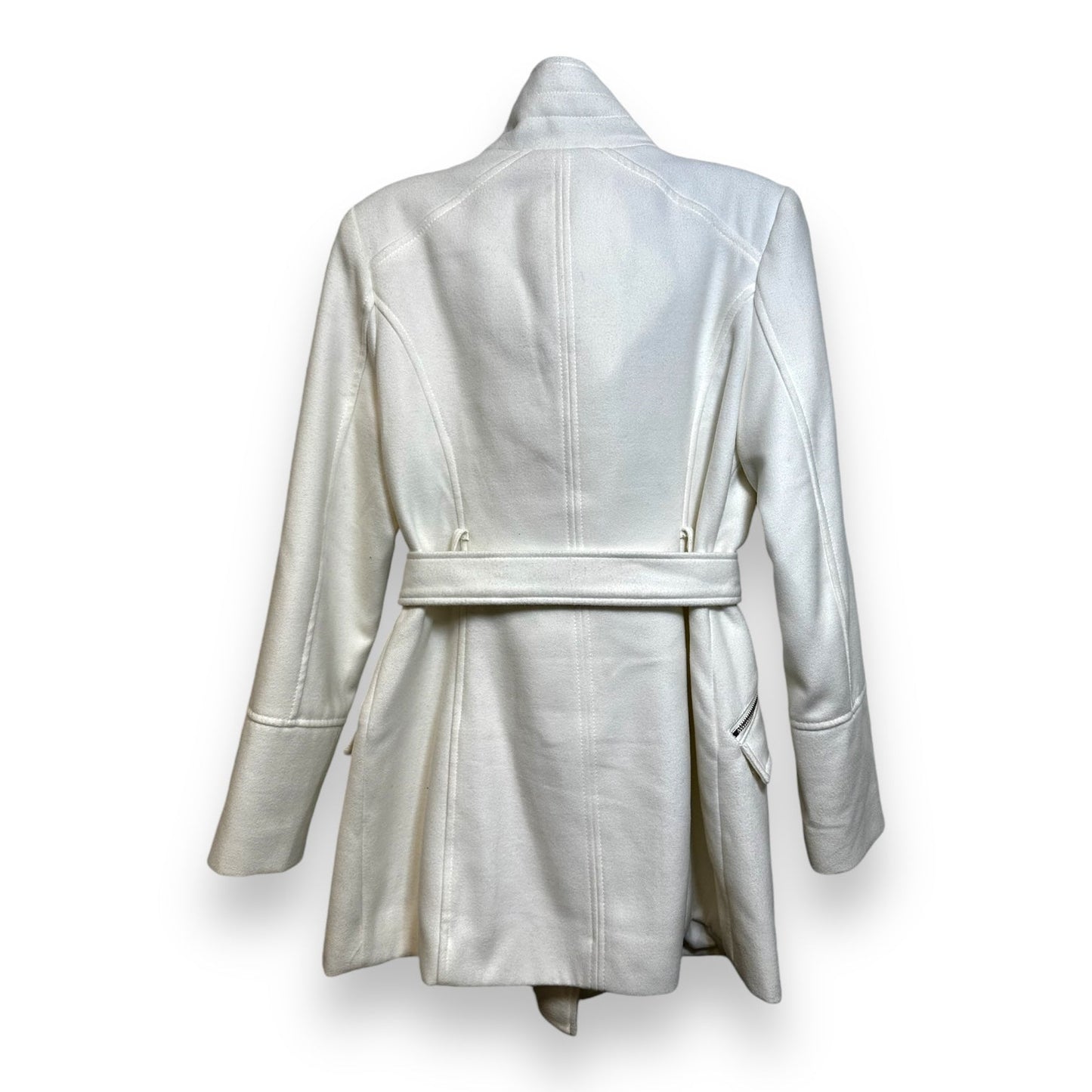 Coat Peacoat By Guess In White, Size: M