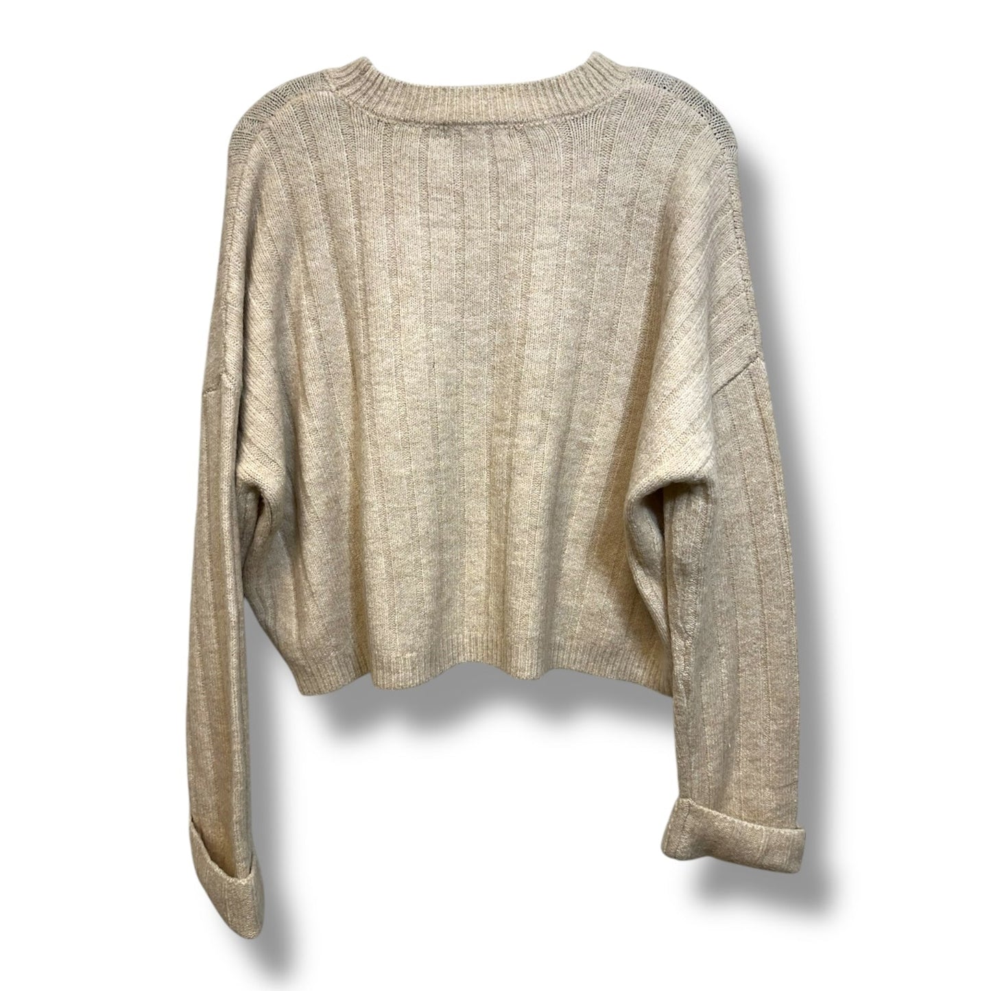 Sweater By Clothes Mentor In Tan, Size: M