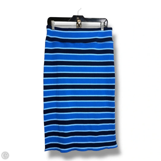 Skirt Midi By Aerie In Striped Pattern, Size: L