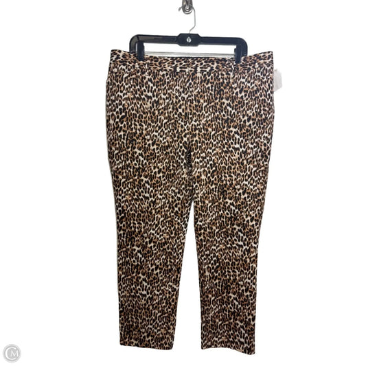 Pants Dress By Worthington In Leopard Print, Size: 14