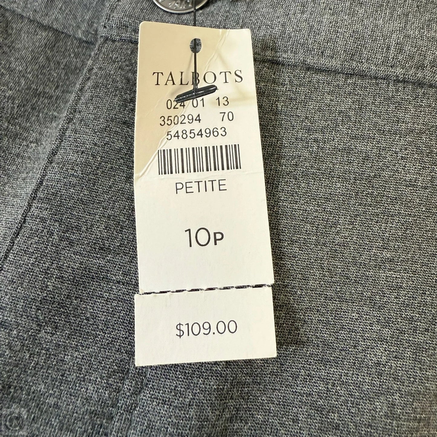 Pants Dress By Talbots In Grey, Size: 10p