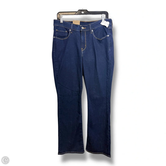 Jeans boot By Levis In Blue Denim, Size: 10