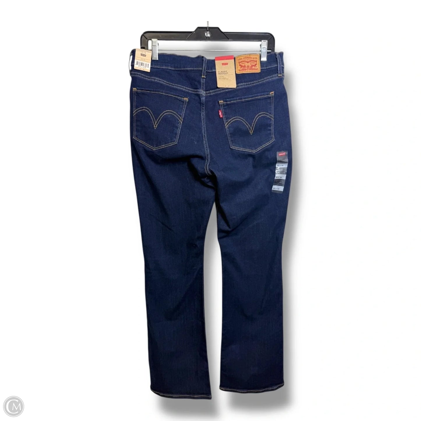 Jeans boot By Levis In Blue Denim, Size: 10