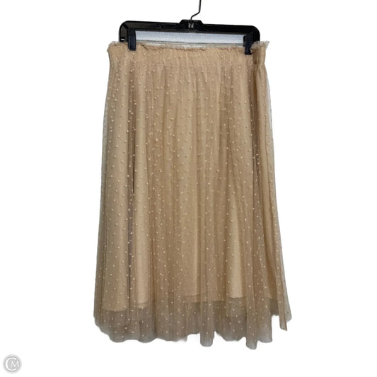 Skirt Midi By Lc Lauren Conrad In Cream, Size: L