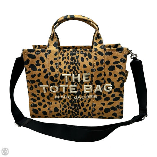Cheetah canvas tote Handbag Luxury Designer By Marc Jacobs, Size: Medium