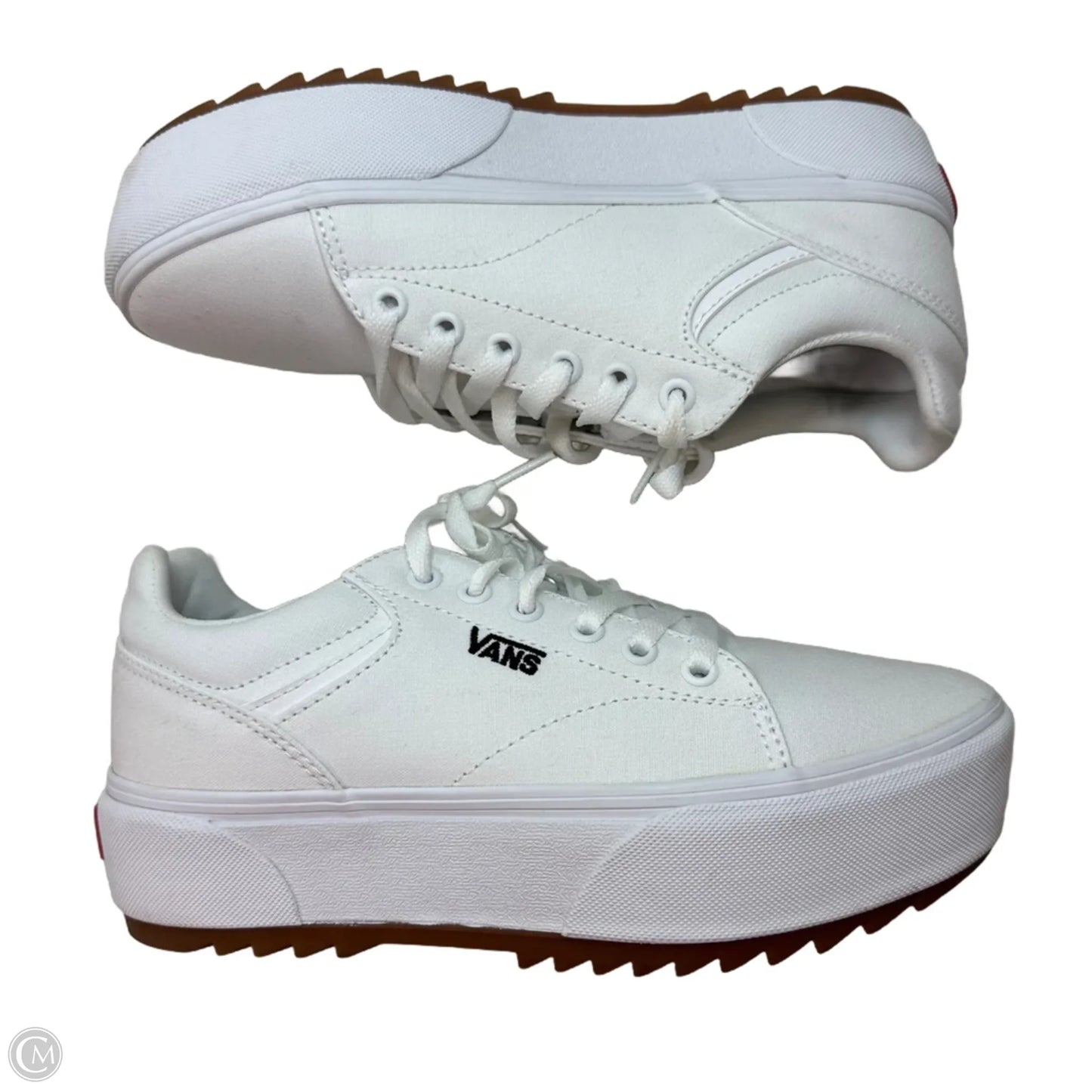 Shoes Sneakers By Vans In White, Size: 8.5