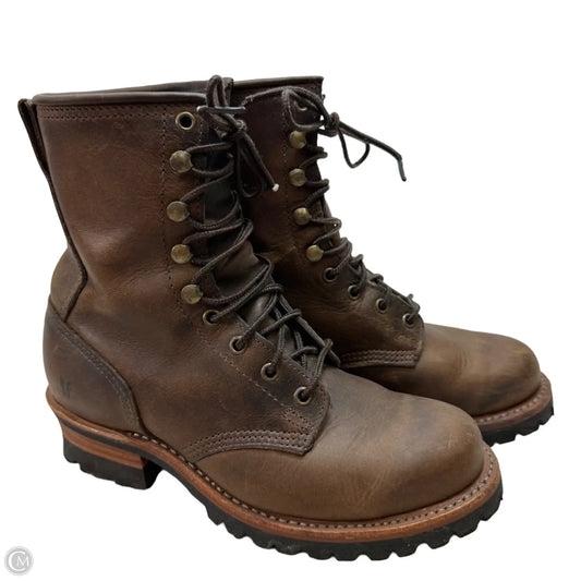 Boots Designer By Frye In Brown, Size: 8.5