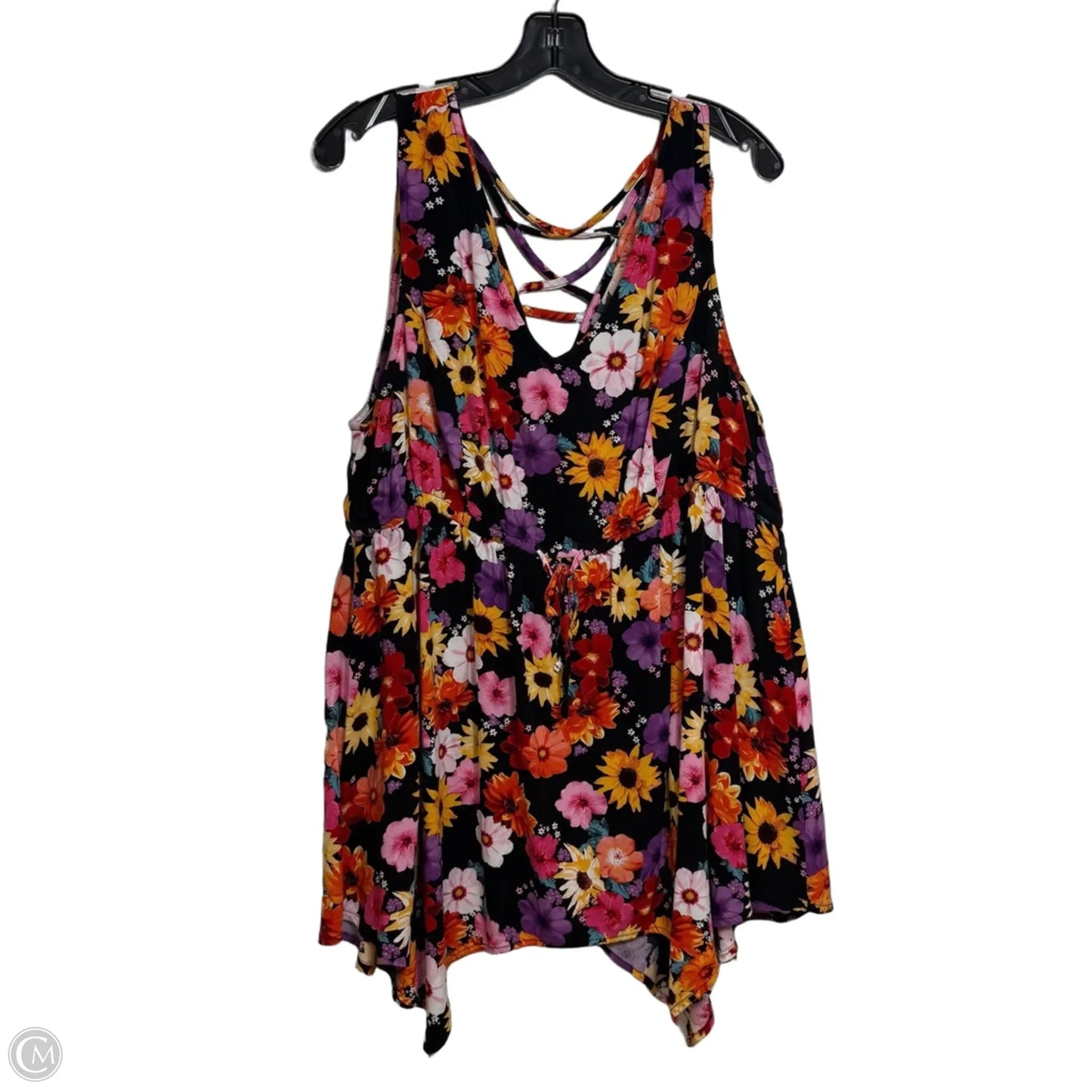 Top Sleeveless By Torrid In Floral Print, Size: 2x