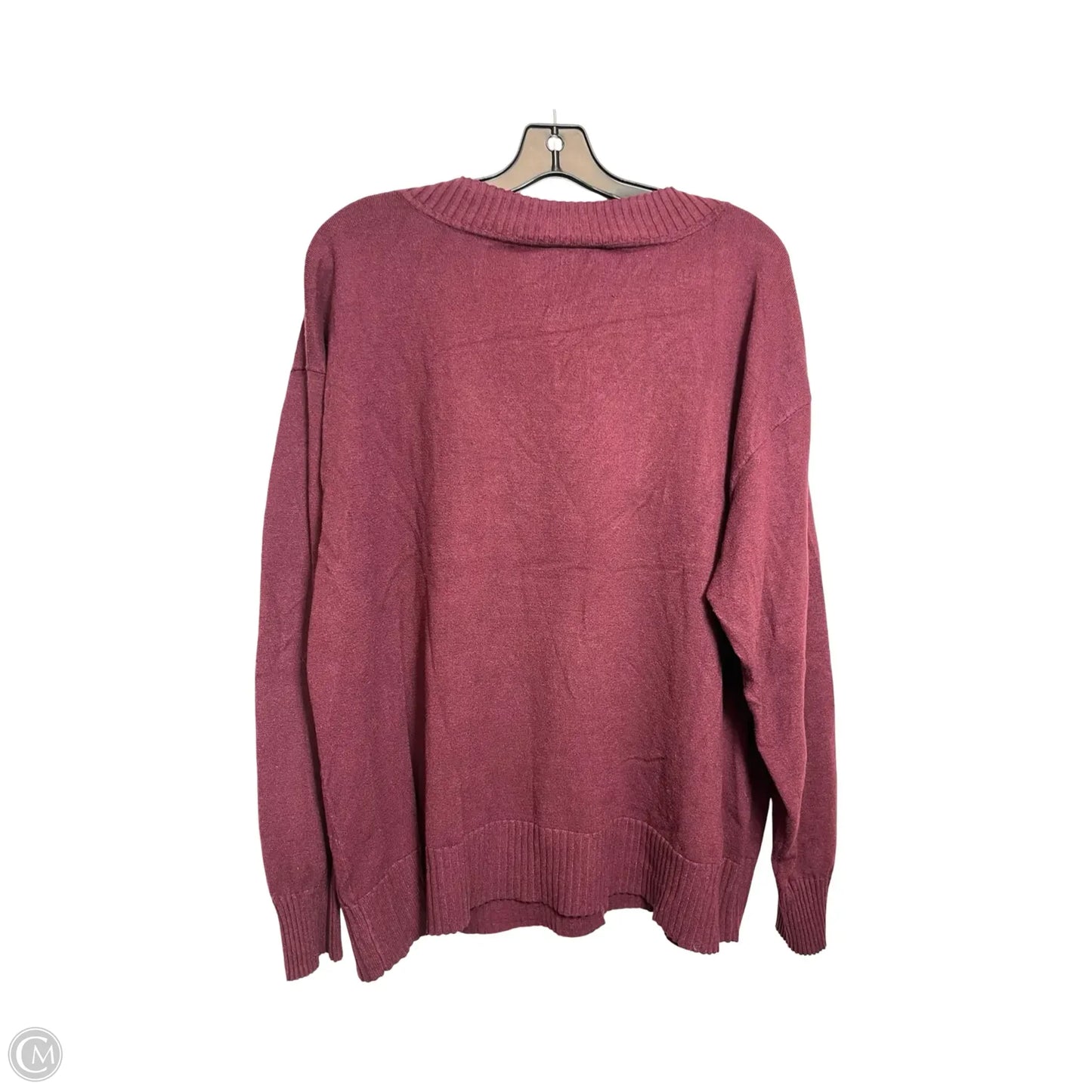 Top Long Sleeve By Lane Bryant In Maroon, Size: 22