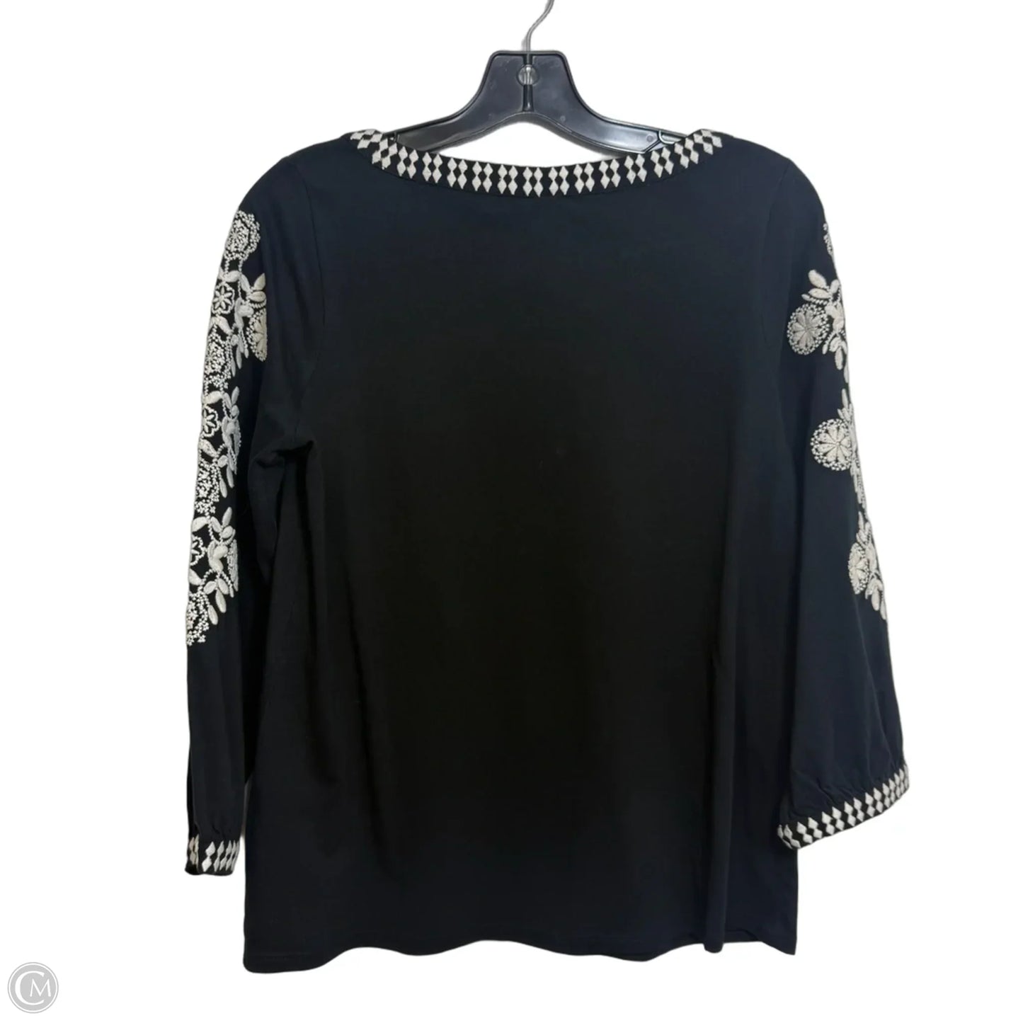 Top Long Sleeve Basic By J. Jill In Black, Size: Xs
