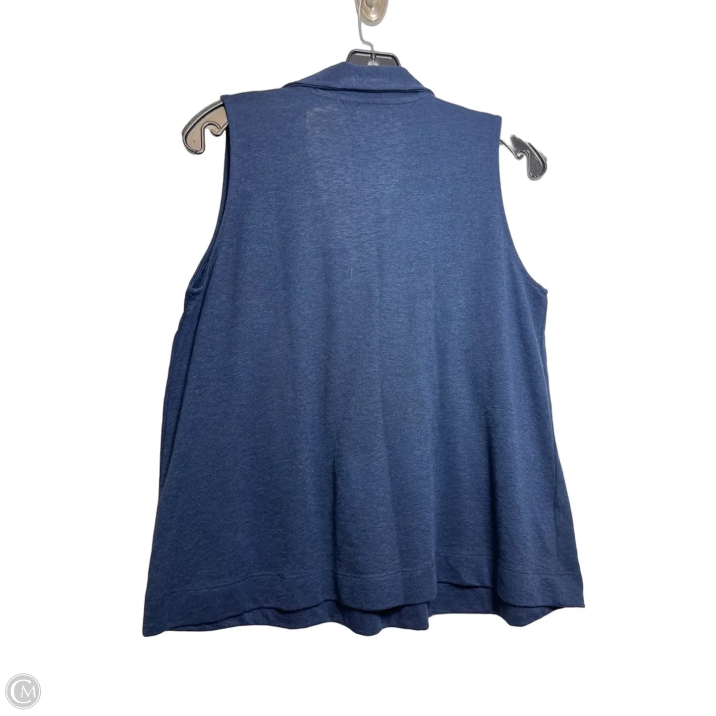 Top Sleeveless By Loft In Navy, Size: Sp