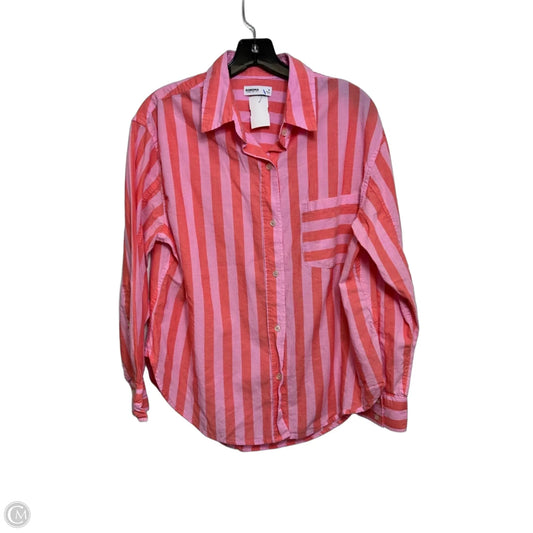 Top Long Sleeve By Sonoma In Striped Pattern, Size: M