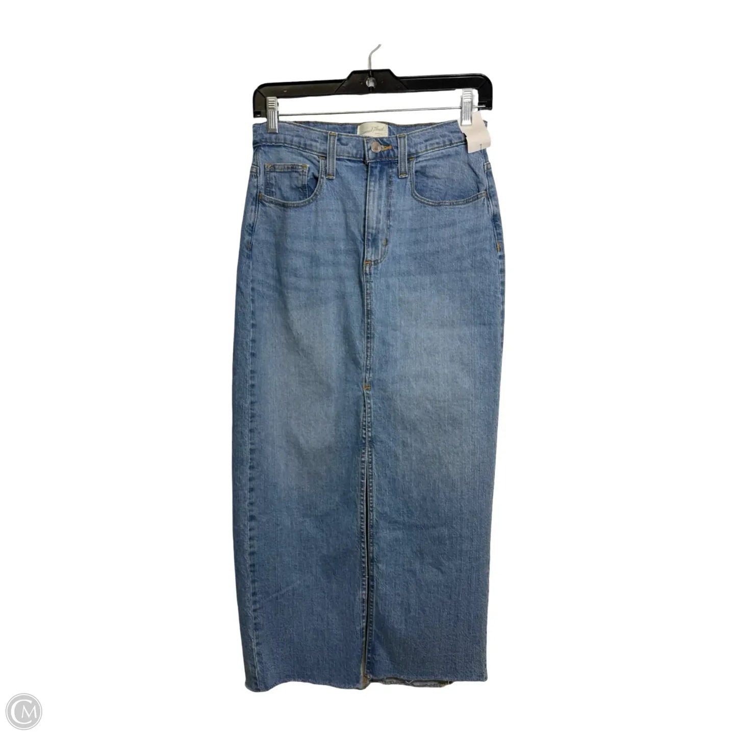 Skirt Maxi By Universal Thread In Blue Denim, Size: 4