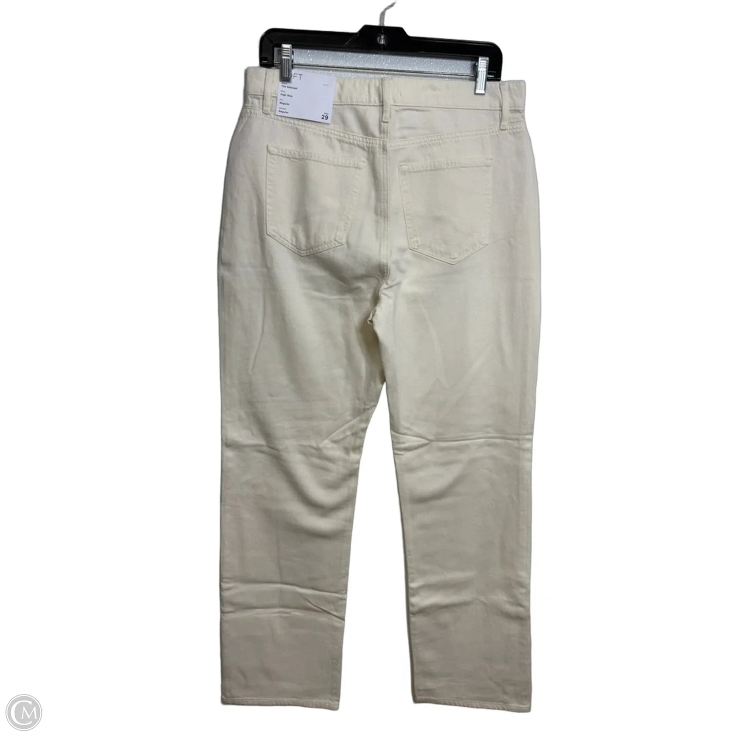 Jeans Wide Leg By Loft In Cream, Size: 8